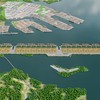 Phối cảnh Cảng trung chuyển quốc tế Cần Giờ.