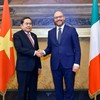Chủ tịch Quốc hội Trần Thanh Mẫn hội đàm với Chủ tịch Hạ viện Italia 