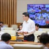  Thứ trưởng Bộ Tài chính Trần Quốc Phương báo cáo tại Hội nghị. Ảnh: VGP