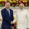 Tổng Bí thư, Chủ tịch nước Tô Lâm và Thủ tướng Ấn Độ Narendra Modi (Ảnh: Thống Nhất/TTXVN)