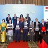  Diễn đàn Hợp tác Thương mại - Đầu tư - Du lịch Việt Nam – Sri Lanka diễn ra chiều ngày 8/5, với sự tham dự của Tổng Bí thư, Chủ tịch nước Cộng hoà xã hội chủ nghĩa Việt Nam Tô Lâm và Bà Thủ tướng Sri Lanka Harini Amarasuriya. Ảnh: TTXVN
