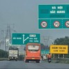 Một đoạn cao tốc Hà Nội - Bắc Giang.