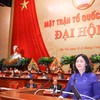 Chủ tịch Ủy ban Trung ương Mặt trận Tổ quốc Việt Nam Bùi Thị Minh Hoài. Ảnh: Lê Khánh.