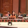 Thứ trưởng Bộ Ngoại giao Việt Nam Nguyễn Minh Hằng phát biểu tại hội nghị. Ảnh: Ngọc Thúy/TTXVN