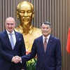 Thủ tướng Chính phủ Lê Minh Hưng tiếp Bộ trưởng Ngoại giao và các vấn đề châu Âu Cộng hòa Croatia Gordan Grlić Radman - Ảnh: VGP/Nhật Bắc