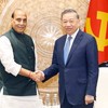 Tổng Bí thư, Chủ tịch nước Tô Lâm tiếp Ngài Rajnath Singh, Bộ trưởng Bộ Quốc phòng Ấn Độ. (Ảnh: Thống Nhất/TTXVN)