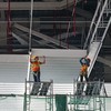 Thi công hoàn thiện Nhà ga hành khách Cảng hàng không quốc tế Long Thành.