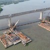 Thi công xây dựng cầu Long Thành 2. 