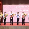 Bí thư Thành ủy Hà Nội Trần Đức Thắng trao các quyết định công tác cán bộ