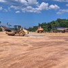 Nút giao dự án Đường tránh phía Đông TP. Đông Hà với Quốc lộ 1 tại Dốc Miếu đang được triển khai thi công xây dựng. 
