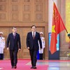 Lễ đón Thủ tướng Lào thăm chính thức Việt Nam 