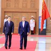 Thủ tướng Lê Minh Hưng chủ trì lễ đón chính thức Thủ tướng Campuchia 