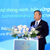 Chủ tịch UBND TP. Hà Nội Vũ Đại Thắng phát biểu tại sự kiện.