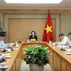 Bí thư Trung ương Đảng, Phó Thủ tướng Phạm Thị Thanh Trà chủ trì cuộc họp với các bộ, ngành và UBND tỉnh Quảng Ninh về Đề án thành lập thành phố Quảng Ninh - Ảnh: VGP
