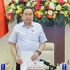 Chủ tịch Quốc hội Trần Thanh Mẫn phát biểu khai mạc phiên họp - Ảnh: QP. 