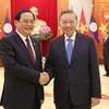 Tổng Bí thư, Chủ tịch nước Tô Lâm tiếp Thủ tướng Lào Sonexay Siphandone. Ảnh: Đức Thanh.