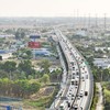 Một đoạn cao tốc TP.HCM - Trung Lương đi trên cao. 