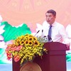 Thủ tướng Lê Minh Hưng phát động phong trào thi đua quyết tâm thực hiện thắng lợi mục tiêu tăng trưởng bền vững 2 con số giai đoạn 2026 - 2030. Ảnh: Lê Toàn.