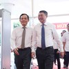Thủ tướng Lê Minh Hưng cùng đoàn công tác Trung ương thăm và làm việc với TP.HCM. Ảnh: Lê Toàn.