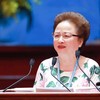 Chủ tịch Tập đoàn BRG, Phó Chủ tịch Thường trực Ngân hàng TMCP Đông Nam Á, Quyền Chủ tịch Hội Doanh nhân Tư nhân Việt Nam phát biểu tại Đại hội: Ảnh: Hữu Chánh