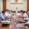 Toàn cảnh buổi làm việc về tình hình triển khai các dự án điện trên địa bàn tỉnh.
