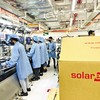 Sản xuất thiết bị điện tại nhà máy của Công ty SolarEdge (Hoa Kỳ) tại Khu công nghệ cao TP.HCM. Ảnh: Lê Toàn