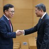 Thủ tướng Chính phủ Lê Minh Hưng tiếp Đại sứ Hàn Quốc tại Việt Nam Choi Young Sam - Ảnh: VGP/Nhật Bắc