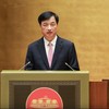  Đồng chí Nguyễn Duy Ngọc, Ủy viên Bộ Chính trị, Bí thư Trung ương Đảng, Trưởng Ban Tổ chức Trung ương, Trưởng Ban Chỉ đạo sơ kết trình bày Báo cáo tóm tắt sơ kết 1 năm mô hình tổng thể của hệ thống chính trị, mô hình chính quyền 3 cấp; quán triệt những nội dung chính, kết luận của Bộ Chính trị, Ban Bí thư về nội dung này. Ảnh: VGP.