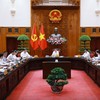Thủ tướng chủ trì phiên họp Ban Chỉ đạo về tổ chức thi hành án, thu hồi tài sản bị chiếm đoạt, thất thoát trong các vụ án - Ảnh: VGP