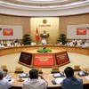 Đồng chí Phạm Gia Túc, Ủy viên Bộ Chính trị, Phó Bí thư Thường trực Đảng ủy Chính phủ, Phó Thủ tướng Thường trực, Phó Trưởng Ban Chỉ đạo Bảo vệ nền tảng tư tưởng của Đảng, đấu tranh phản bác các quan điểm sai trái, thù địch (Ban Chỉ đạo 35) Trung ương, Trưởng Ban Chỉ đạo 35 Đảng ủy Chính phủ dự cuộc làm việc của Đoàn kiểm tra Ban Chỉ đạo 35 Trung ương với Ban Thường vụ Đảng ủy Chính phủ - Ảnh: VGP.