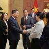 Phó Thủ tướng Thường trực Chính phủ Phạm Gia Túc chủ trì cuộc làm việc với đại diện hiệp hội và một số doanh nghiệp Hoa Kỳ - Ảnh: VGP