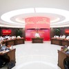 Quang cảnh cuộc họp của Ban chỉ đạo.