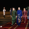 Phó Chủ tịch Quốc hội Nguyễn Thị Thanh ra đón Chủ tịch Quốc hội Samdech Khuon Sudary tại sân bay Nội Bài tối 27/7/2026. Ảnh: TTXVN.