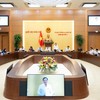 Phó chủ tịch Quốc hội Nguyễn Khắc Định điều hành phiên thảo luận. Ảnh: QH.