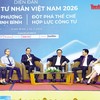 Ông Đặng Thanh Sơn, Phó chủ tịch UBND tỉnh Ninh Bình trao đổi tại Diễn đàn Kinh tế tư nhân Việt Nam 2026 (VPSF 2026) - Phiên đối thoại tỉnh Ninh Bình