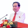 Chủ tịch Quốc hội Trần Thanh Mẫn phát biểu khai mạc Diễn đàn - Ảnh Đức Thanh. 