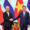 Thủ tướng Lê Minh Hưng hội kiến Chủ tịch Quốc hội Thái Lan - Ảnh: VGP/Nhật Bắc