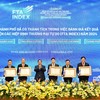 Các địa phương được nhận bằng khen về thành tích thực hiện các FTA tại lễ công bố FTA Index 2024. 