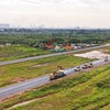 Một đoạn đường song hành Vành đai 4 do Vinaconex thi công. 