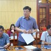 Ông Đặng Đông Hà, Phó giám đốc Sở Văn hóa Thể thao và Du lịch tỉnh Quảng Trị báo cáo các nội dung liên quan. Ảnh: Tiến Nhất