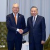 Tổng Bí thư, Chủ tịch nước Tô Lâm tiếp ông Nicholas Moore, Đặc phái viên của Chính phủ Australia về Đông Nam Á. (Ảnh: Thống Nhất/TTXVN)