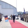 Lễ tiễn Tổng Bí thư, Chủ tịch nước Tô Lâm tại sân bay quốc tế Canberra. (Ảnh: Thống Nhất/TTXVN)