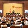 Phiên họp sáng 12/8 của Quốc hội - Ảnh: QH. 