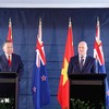 Tổng Bí thư, Chủ tịch nước Tô Lâm và Thủ tướng New Zealand gặp gỡ báo chí. Ảnh: Thống Nhất/TTXVN.