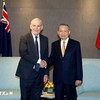 Tổng Bí thư, Chủ tịch nước Tô Lâm và ông Steven Joyce, Quyền Chủ tịch Hội Hữu nghị New Zealand-Việt Nam. (Ảnh: Thống Nhất/TTXVN)