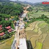 Công trình đường bộ cao tốc Đồng Đăng - Trà Lĩnh. Ảnh: Đức Thanh