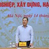 Ngày 14/8, Phó Thủ tướng Thường trực Phạm Gia Túc chủ trì Hội nghị tháo gỡ các khó khăn, vướng mắc trong lĩnh vực công nghiệp, xây dựng, hạ tầng và quy hoạch. Ảnh: Chinhphu.vn