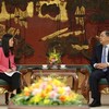 Phó Thủ tướng Thường trực Chính phủ Phạm Gia Túc tiếp Đại sứ Đặc mệnh toàn quyền Hợp chúng quốc Hoa Kỳ tại Việt Nam Jennifer Wicks - Ảnh: chinhphu.vn/Phương Nguyên
