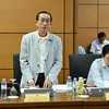 Đại biểu Trần Hoàng Ngân phát biểu tại tổ - Ảnh: QH.