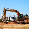 Thi công Dự án cao tốc Quy Nhơn - Pleiku. (ảnh: VGP).